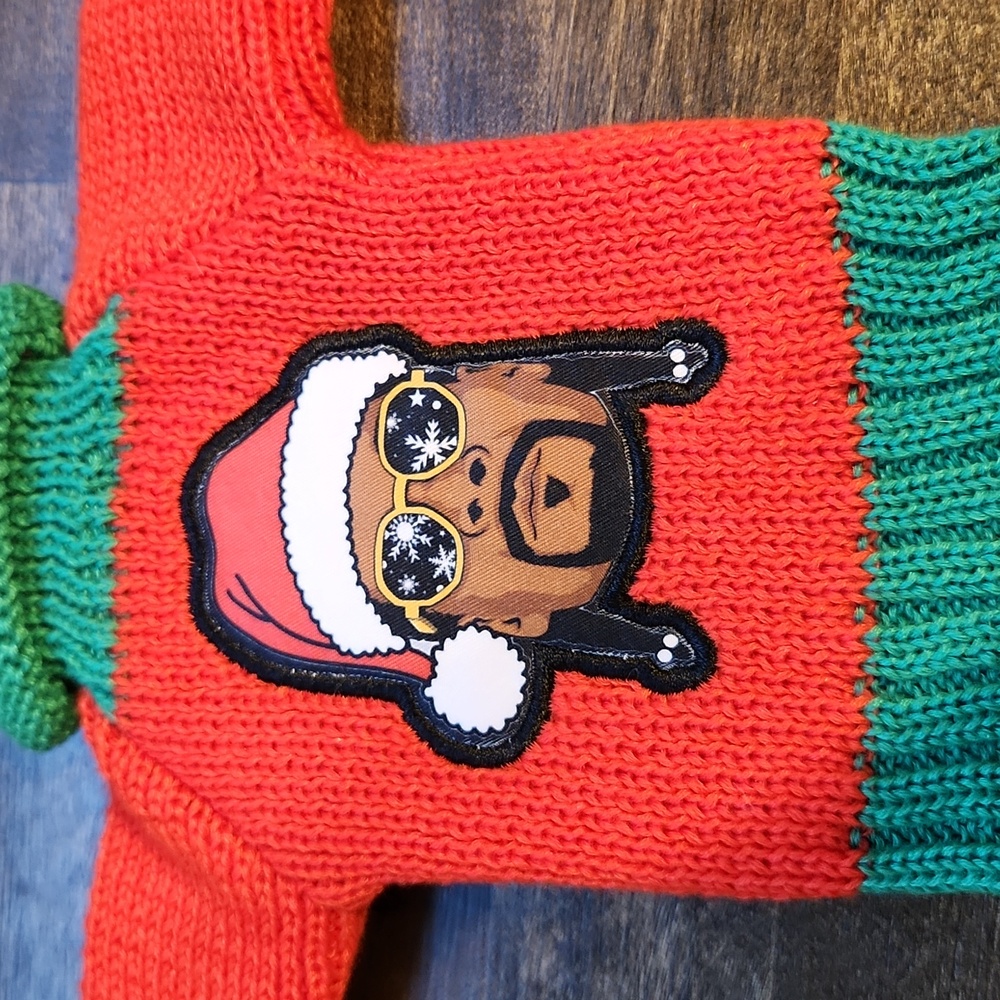 Snoop On The Stoop Wine Sweater - Picture 3 of 6